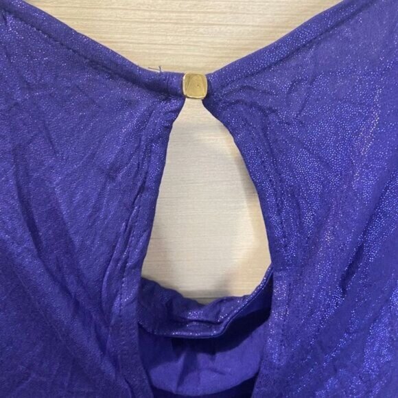 H&M Women's‎ Drape Neck Keyhole Back Blouse Top - Picture 6 of 6